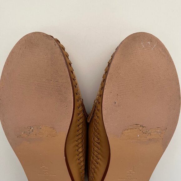Anthropologie Pilcro Woven Leather Loafers | Size 8 - Picture 7 of 8